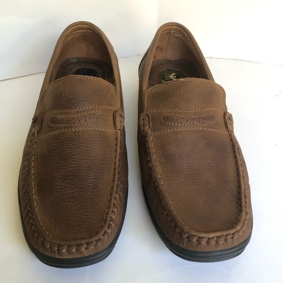 Esko Men’s Leather Slip On  Loafers Moccasin Size 11 main image 9